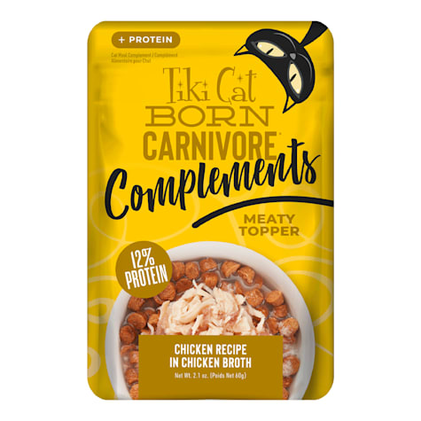 Tiki Cat Born Carnivore Complements Chicken Wet Cat Food Topper