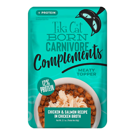Tiki Cat Born Carnivore Complements Chicken & Salmon Wet Cat Food Topper