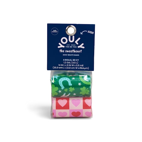 YOULY Hearts and Shamrocks Waste Bags for Dogs
