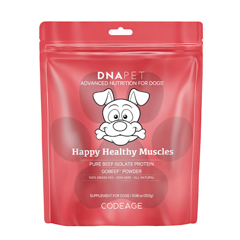 Codeage DNA PET Happy Healthy Muscles Grass-Fed Beef Isolate Protein Powder Amino Acids Unflavored for Dogs