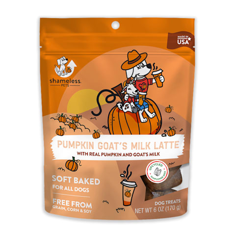 Shameless Pet Treats Pumpkin Goat's Milk Latte Dog Treats