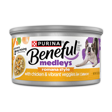 Purina Beneful Medleys Romana Style With Chicken in Sauce Wet Dog Food
