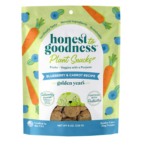 WF Young Honest to Goodness Plant Snacks Golden Years Blueberry & Carrot Recipe Dog Treats