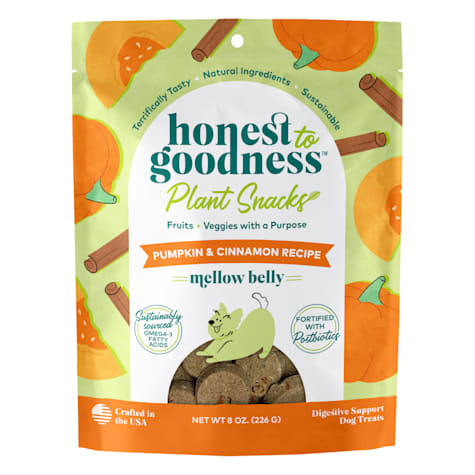 Honest to Goodness Plant Snacks Mellow Belly Pumpkin & Cinnamon Recipe Dog Treats