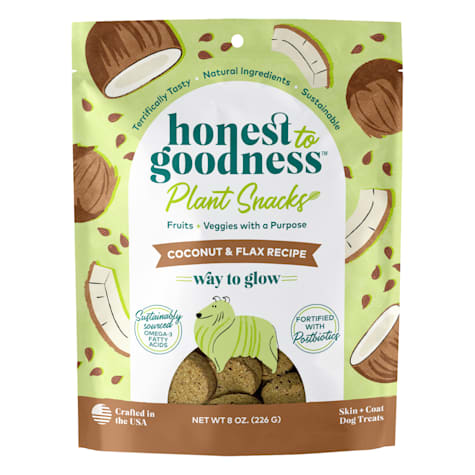 Honest to Goodness Plant Snacks Way to Glow Coconut & Flax Recipe Dog Treats