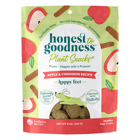 Honest to Goodness Plant Snacks Happy Feet Apple & Cinnamon Recipe Dog Treats