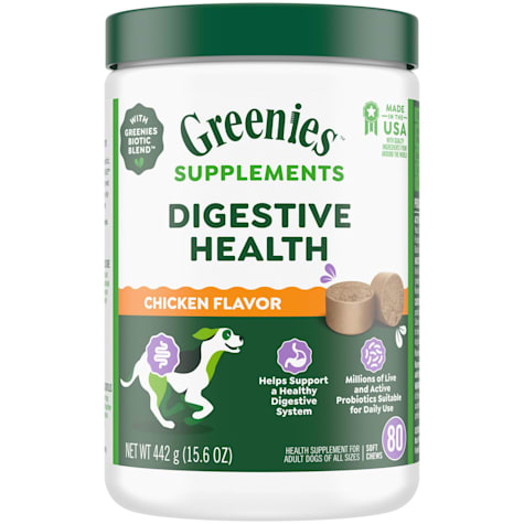 Greenies Chicken Flavor Supplement Chews Digestive Health Probiotics for Dogs