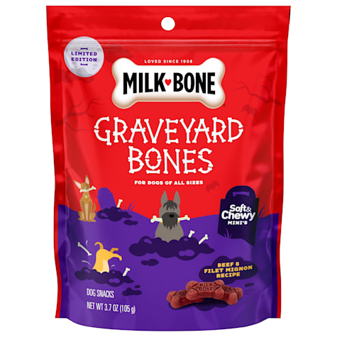 Milk-Bone Graveyard Bones Soft & Chewy Mini's Halloween Dog Treats