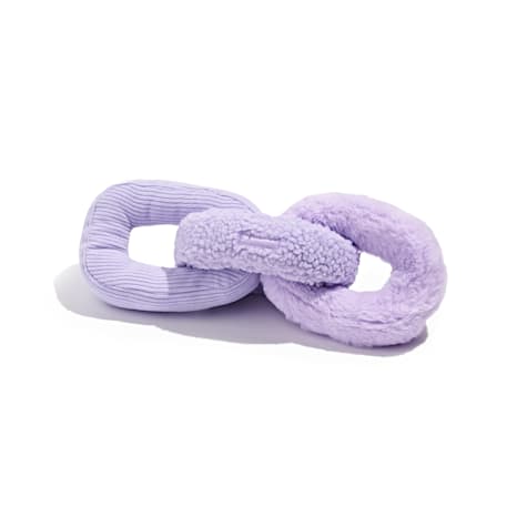 Wild One Lilac Chew Chain Interactive Plush Dog Toy