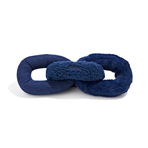 Wild One Navy Chew Chain Interactive Plush Dog Toy