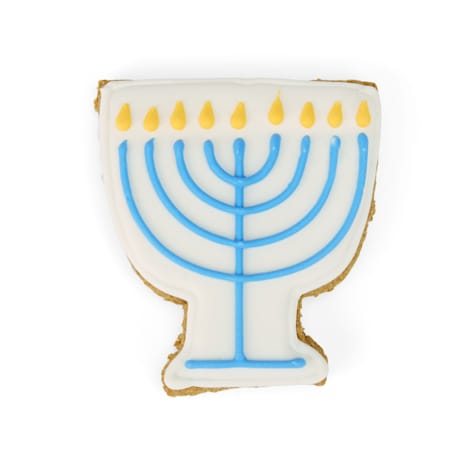 Merry Makings Menorah Dog Cookie