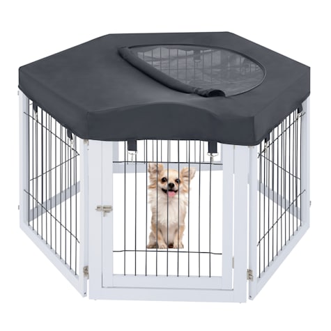 UniPaws Pet Playpen Mesh Top Cover for Indoor Use