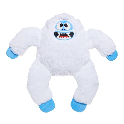 BARK White/Blue Bumble Christmas Rudolph the Red-Nosed Reindeer Yeti Abominable Snowman Plush Dog Toy