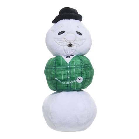 BARK White/Green Sam the Snowman Christmas Rudolph the Red-Nosed Reindeer Plush Dog Toy