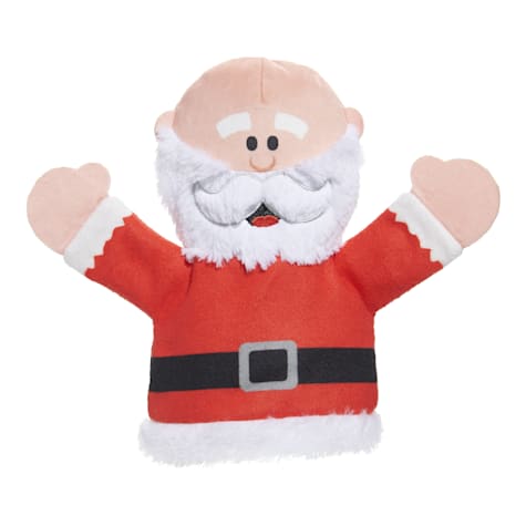 BARK Red/White Ol' Kris Kringle Puppet Christmas Rudolph the Red-Nosed Reindeer Santa Plush Dog Toy