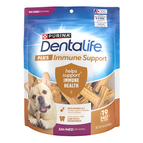 DentaLife Plus Immune Support Chicken, Apple and Blueberry Flavor Small/Medium Dog Dental Chews