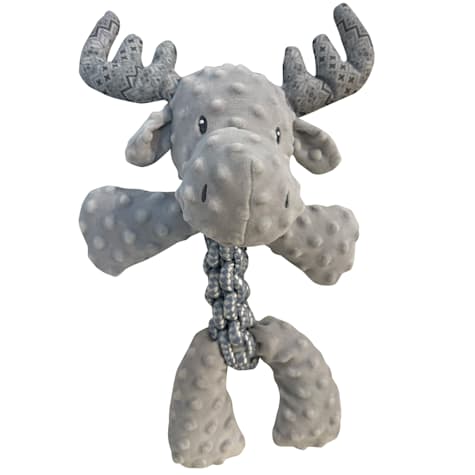 Bark-A-Boo Twist Moose North Pole Dog Toy