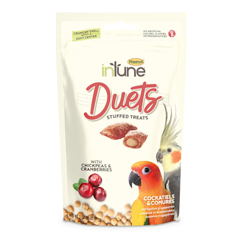 Higgins InTune Duets Chickpeas & Cranberries for Conures & Lovebirds