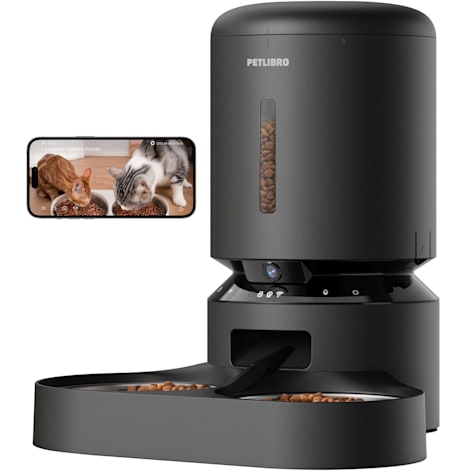 PETLIBRO Black Granary Camera Pet Feeder Dual Tray Additional 3 Desiccants Bundle