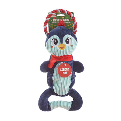 Outward Hound Navy Scrunch Bunch Penguin Rope Dog Toy