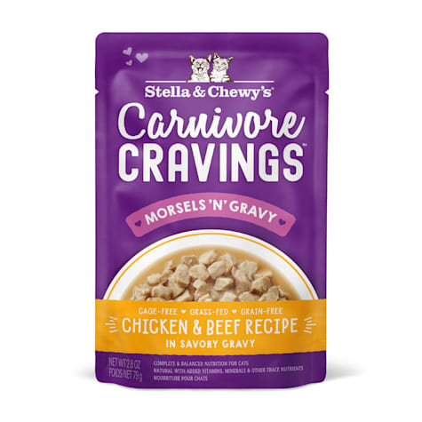 Stella & Chewy's Carnivore Cravings Morsels'N'Gravy Chicken & Beef Recipe Cat Food