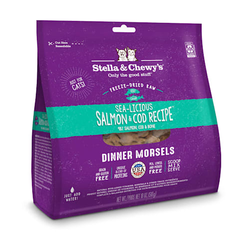 Stella & Chewy's Freeze Dried Sealicious Salmon & Cod Dinner Morsels Cat Food