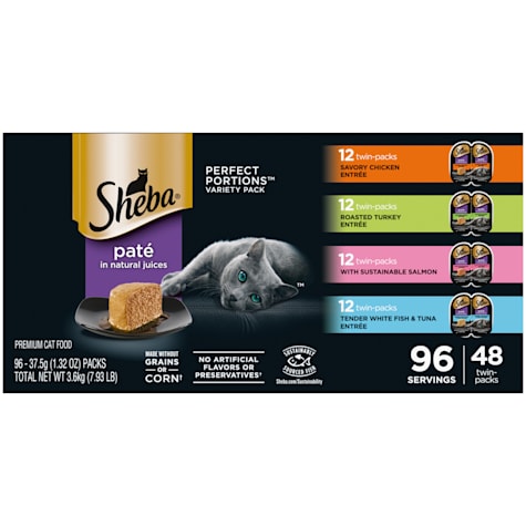 Sheba Perfect Portions Grain-Free Wet Cat Food Pate Variety Pack