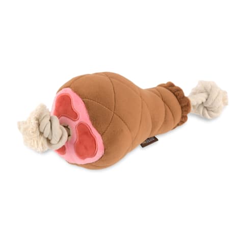 P.L.A.Y PET LIFESTYLE Holiday Classics Hearty Ham Dog Toy