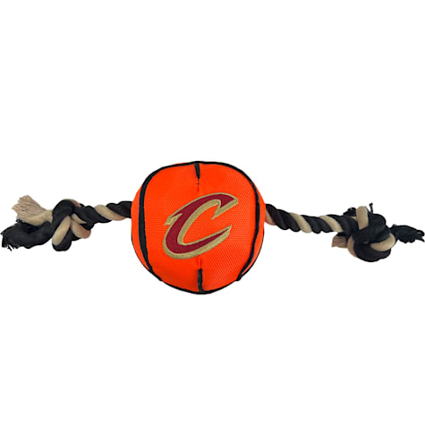 Pets First NBA Cleveland Cavaliers Nylon Basketball Rope Dog Toy