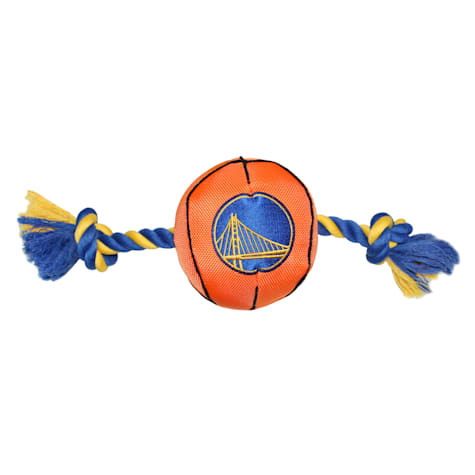 Pets First NBA Golden State Warriors Nylon Basketball Rope Dog Toy
