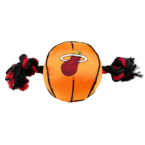 Pets First NBA Miami Heat Nylon Basketball Rope Dog Toy