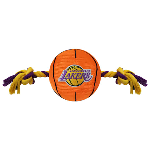 Pets First NBA Los Angeles Lakers Nylon Basketball Rope Dog Toy