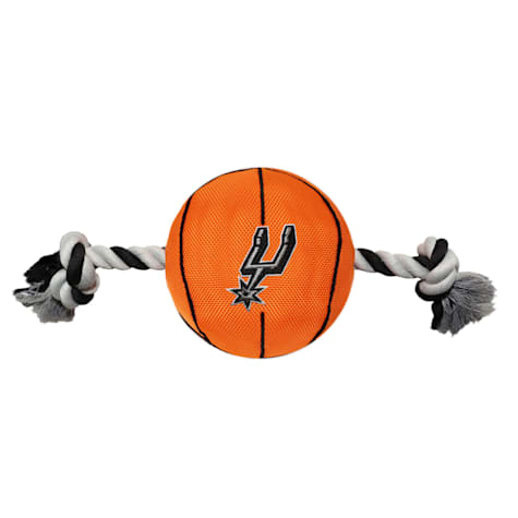 Pets First NBA San Antonio Spurs Nylon Basketball Rope Dog Toy