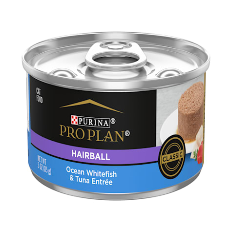 Purina Pro Plan Hairball Formula Control Wet Pate, Ocean Whitefish and Tuna Entree Cat Food