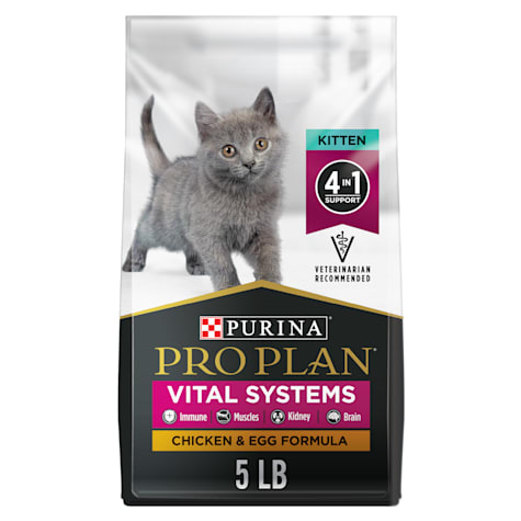 Purina Pro Plan Vital Systems Chicken & Egg Formula 4-in-1 Dry Kitten Food