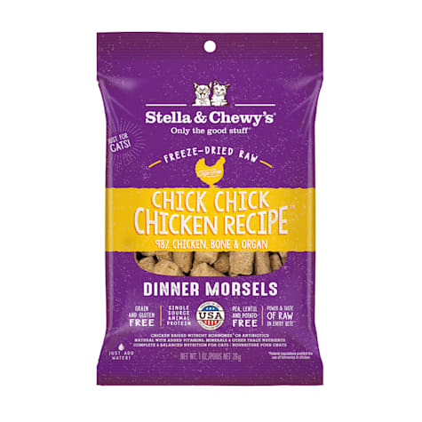Stella & Chewy's Freeze Dried Dinner Morsels Chick Chick Chicken Recipe Cat Food