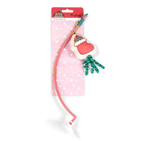 Pusheen Holiday Window Sticking Cling Teaser for Cats