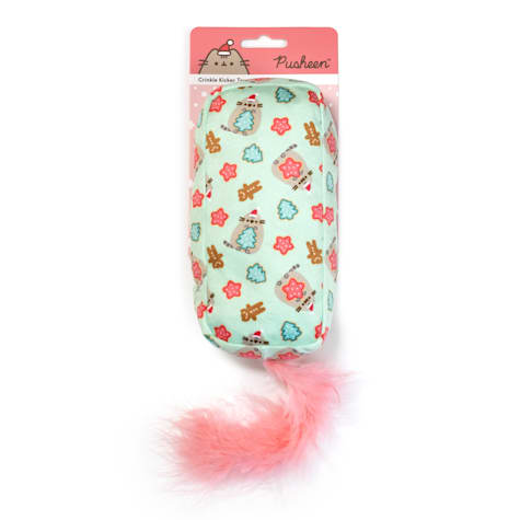 Pusheen Holiday Crinkle Kicker Presents Cat Toy