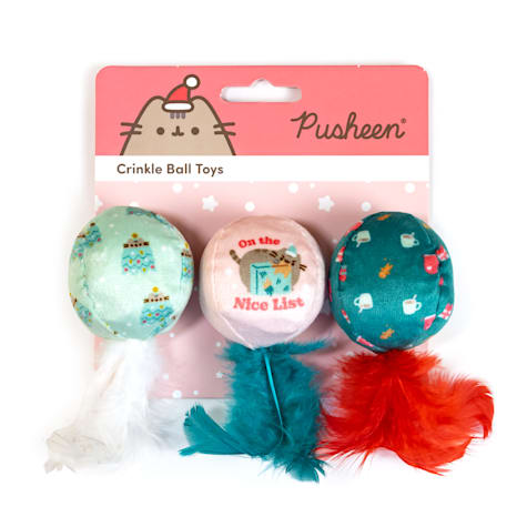 Pusheen Crinkle Ball Cat Toy
