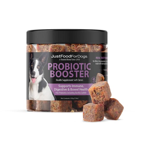 JustFoodForDogs Probiotic Booster Health Supplement Soft Chews