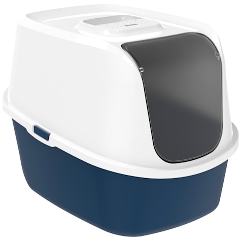 Moderna Blue Enclosed Litter Box for Cats