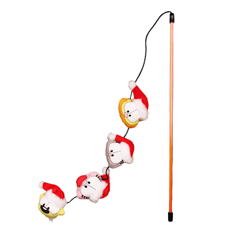 Garfield Santa Characters Plush Cat Teaser with Catnip