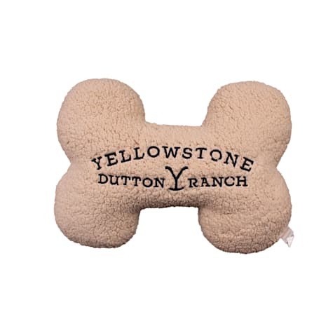 YELLOWSTONE Sherpa Bone Plush Dog Toy