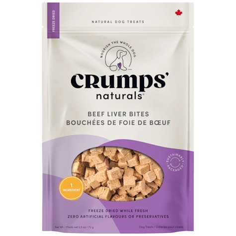 Crumps' Naturals Beef Liver Bites Dog Treats