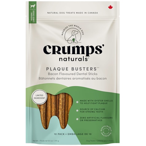 Crumps' Naturals Plaque Busters with Bacon Dog Sticks