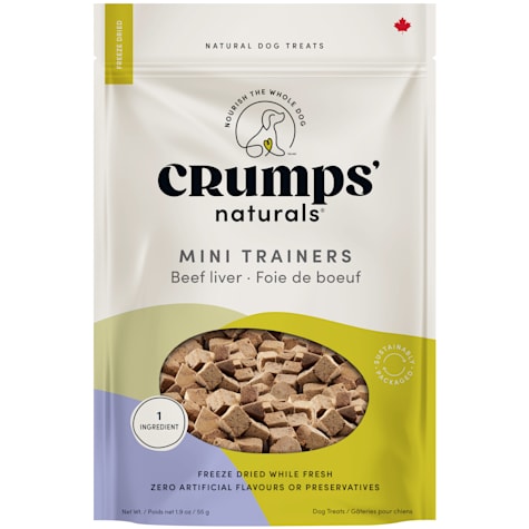 Crumps' Naturals Mini Trainers Freeze Dried Beef Liver Dog Treats