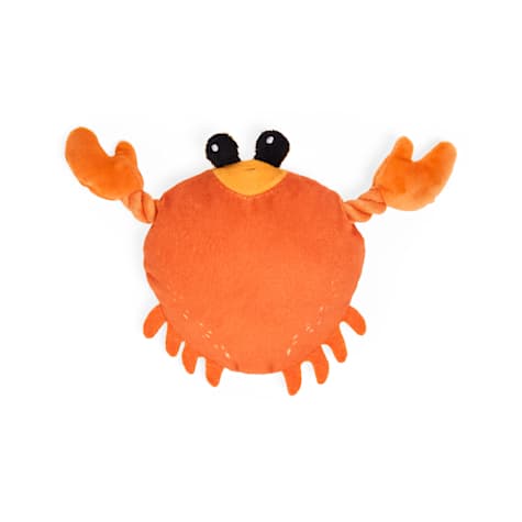 Started As A Bottle Plush Crab Dog Toy