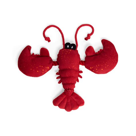 Started As A Bottle Plush Lobster Dog Toy