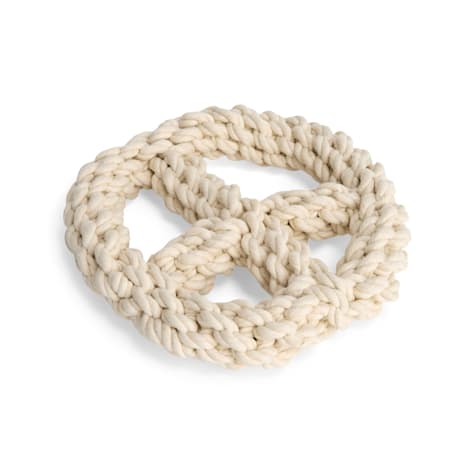 Started As A Bottle Rope Peace Sign Dog Toy