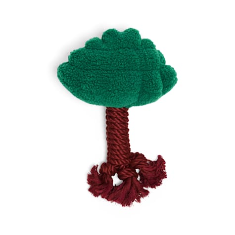 Started As A Bottle Plush Rope Tree Dog Toy